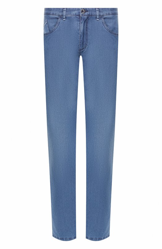 мужские прямые джинсы zilli, голубые