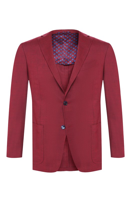 мужской пиджак zilli, бордовый