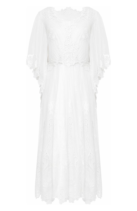 женское кружевные платье dolce & gabbana, белое