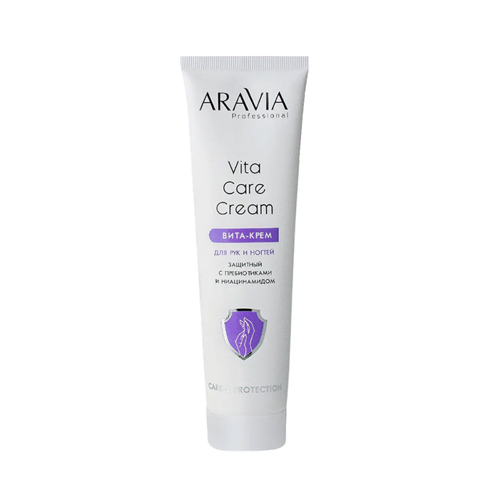 ARAVIA Вита-крем для рук и ногтей защитный с пребиотиками и ниацинамидом / Vita Care Cream 100 мл