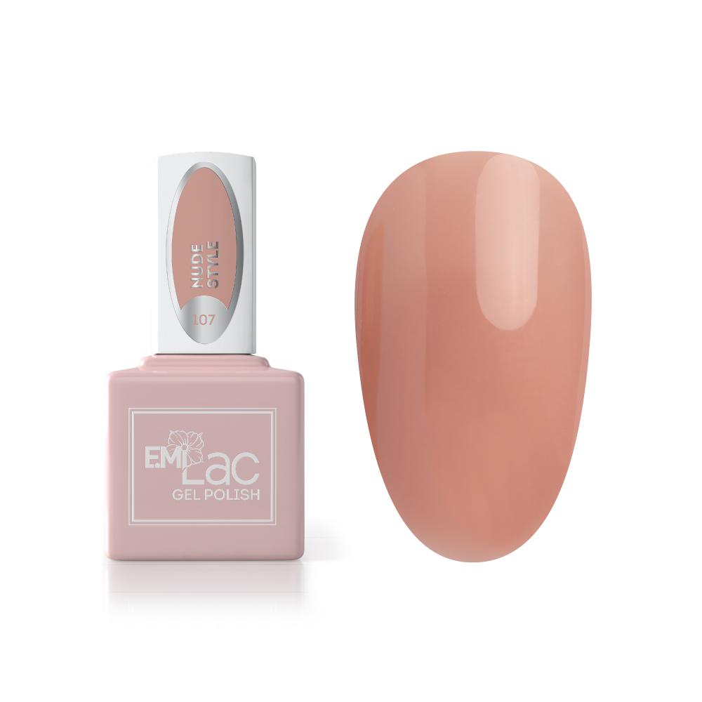 E.MI 107 гель-лак для ногтей, Nude Style / E.MiLac 15 мл