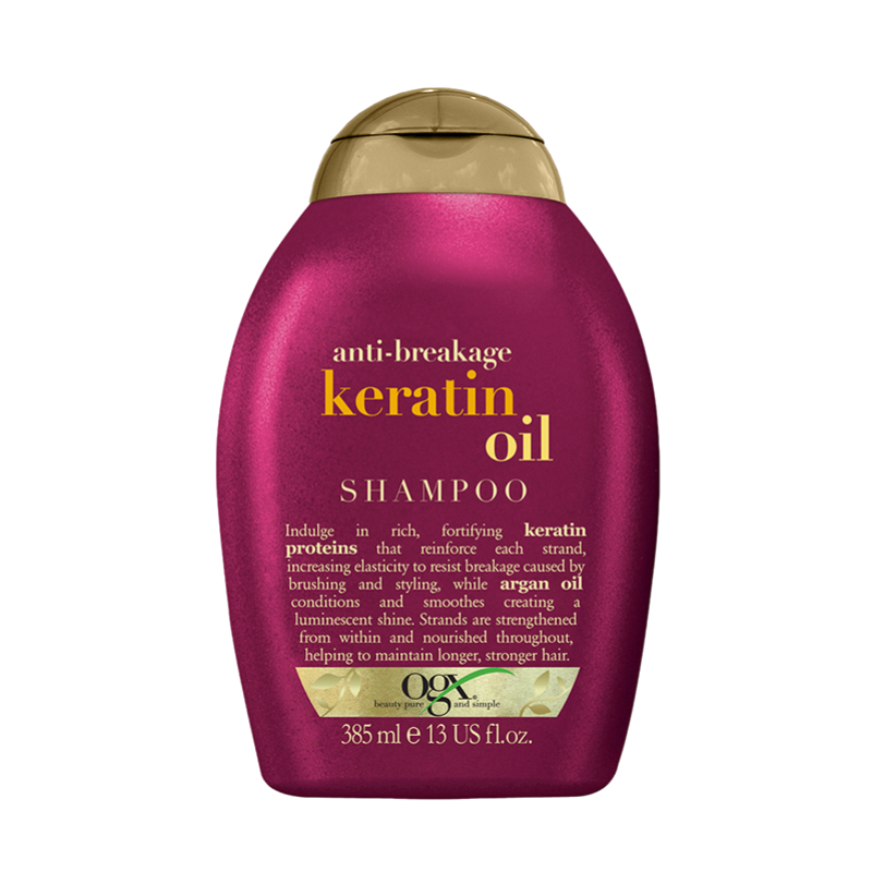 OGX Шампунь против ломкости волос с кератиновым маслом / Anti-Breakage Keratin Oil Shampoo 385 мл