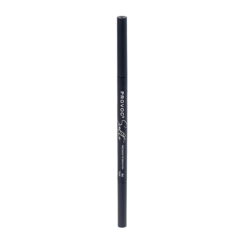 PROVOC Карандаш ультратонкий для бровей, 04 брюнет / SVELTE Precision Tip brow pen Noir 0,05