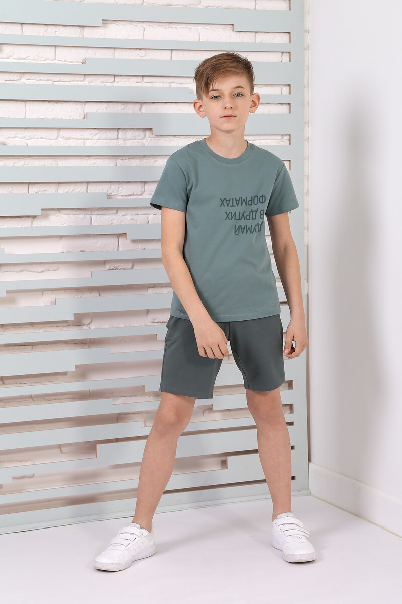 футболка с круглым вырезом детский бум для мальчика