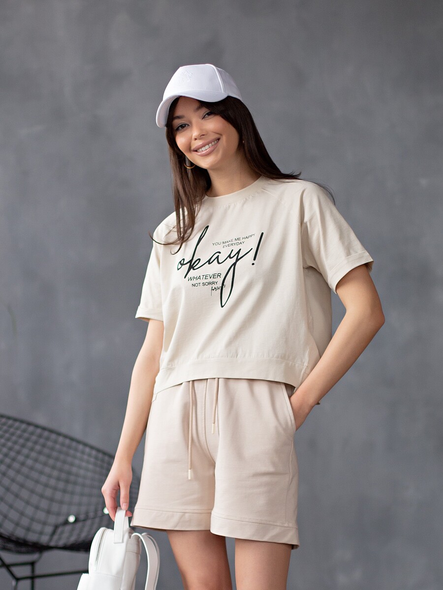 женская футболка с коротким рукавом happychoice