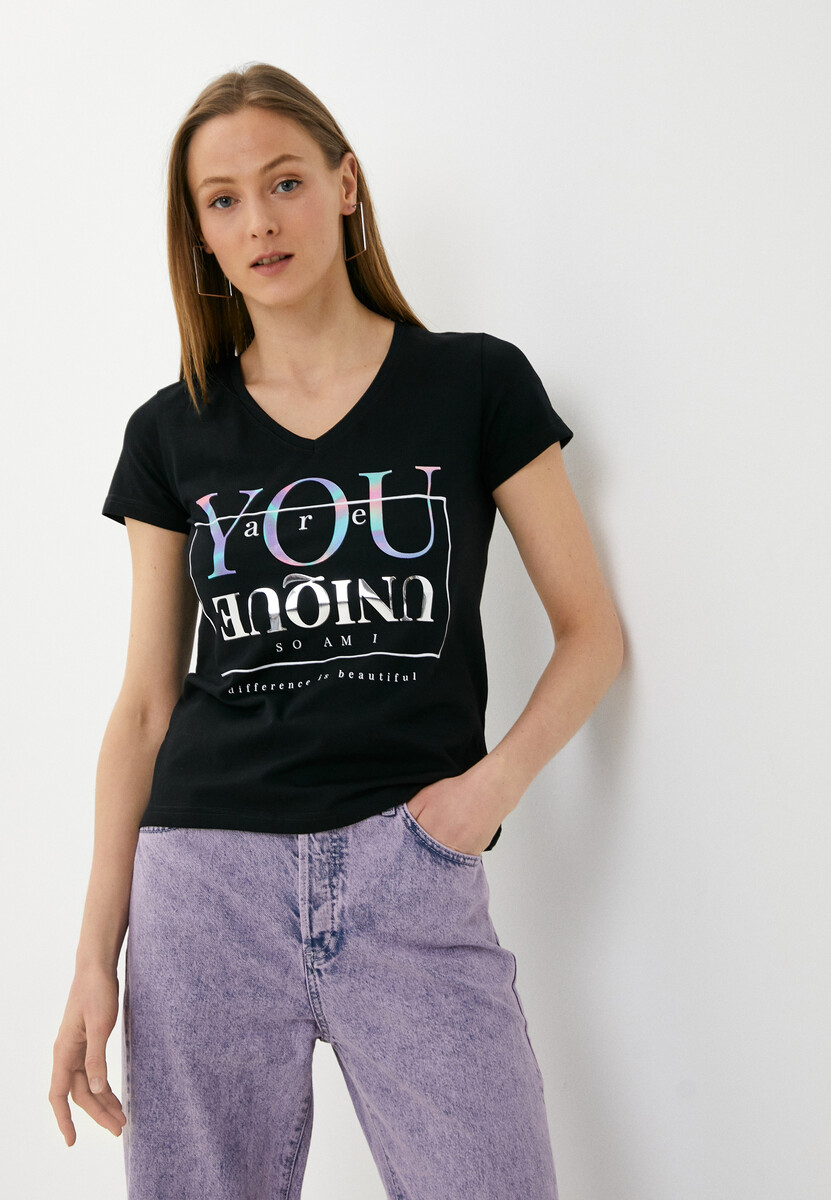 женская футболка с коротким рукавом d-studio