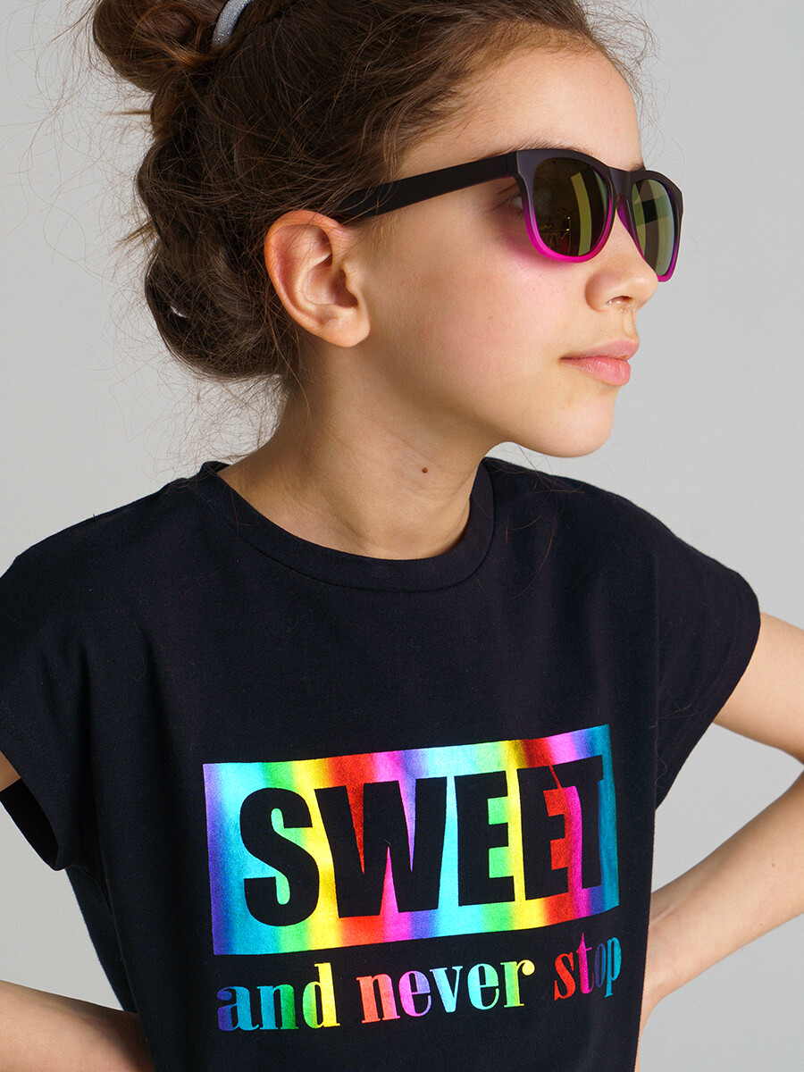 солнцезащитные очки playtoday tween для девочки, черные