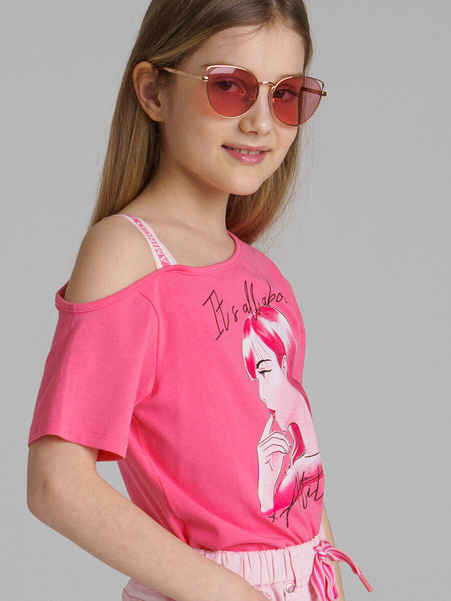 солнцезащитные очки playtoday tween для девочки, золотые