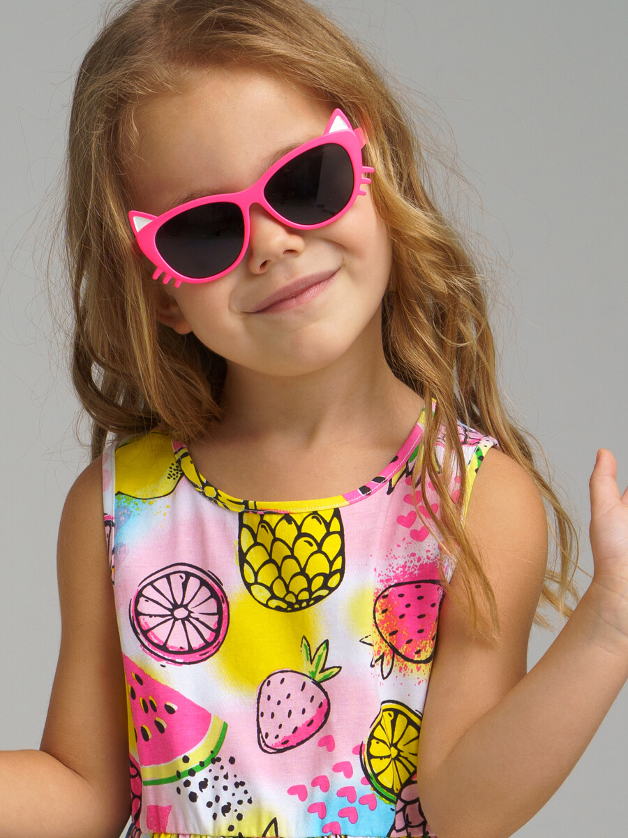солнцезащитные очки playtoday kids для девочки, розовые