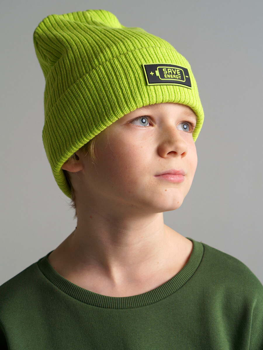 шапка playtoday tween для мальчика, зеленая