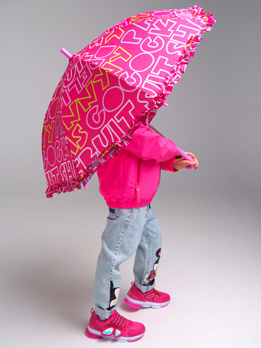 зонт playtoday kids для девочки, розовый