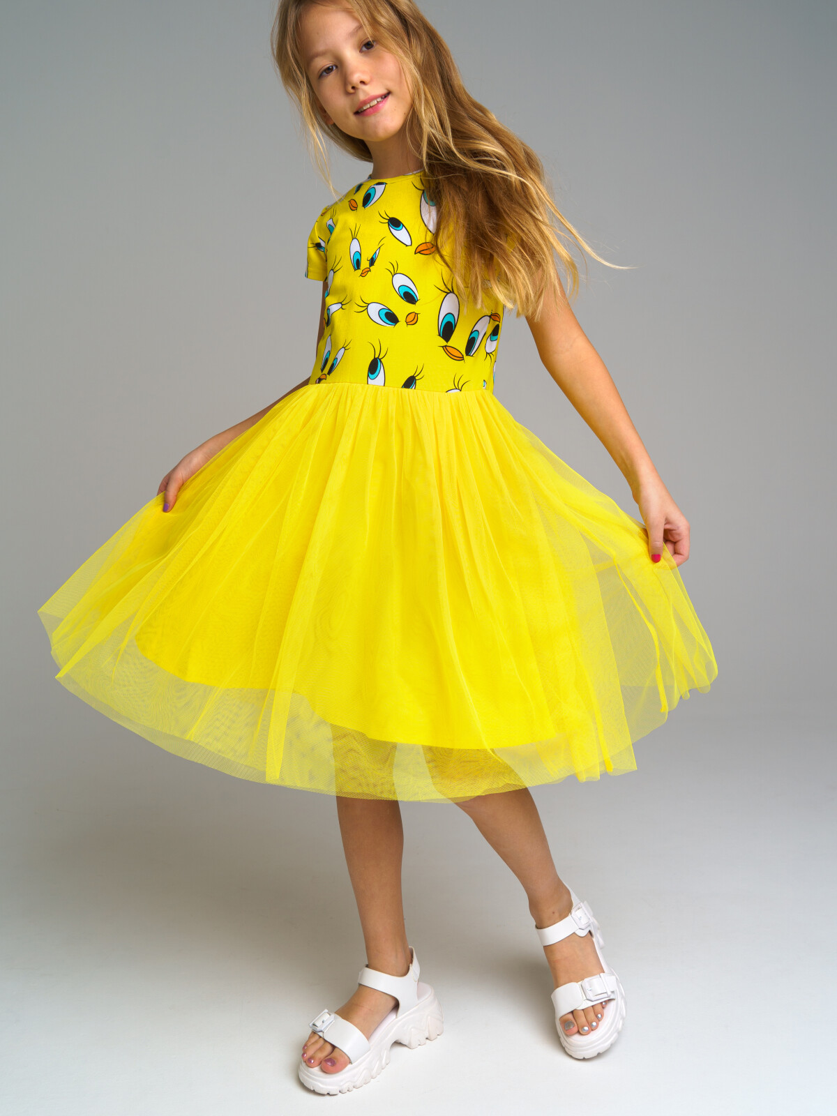 платье playtoday tween для девочки, желтое