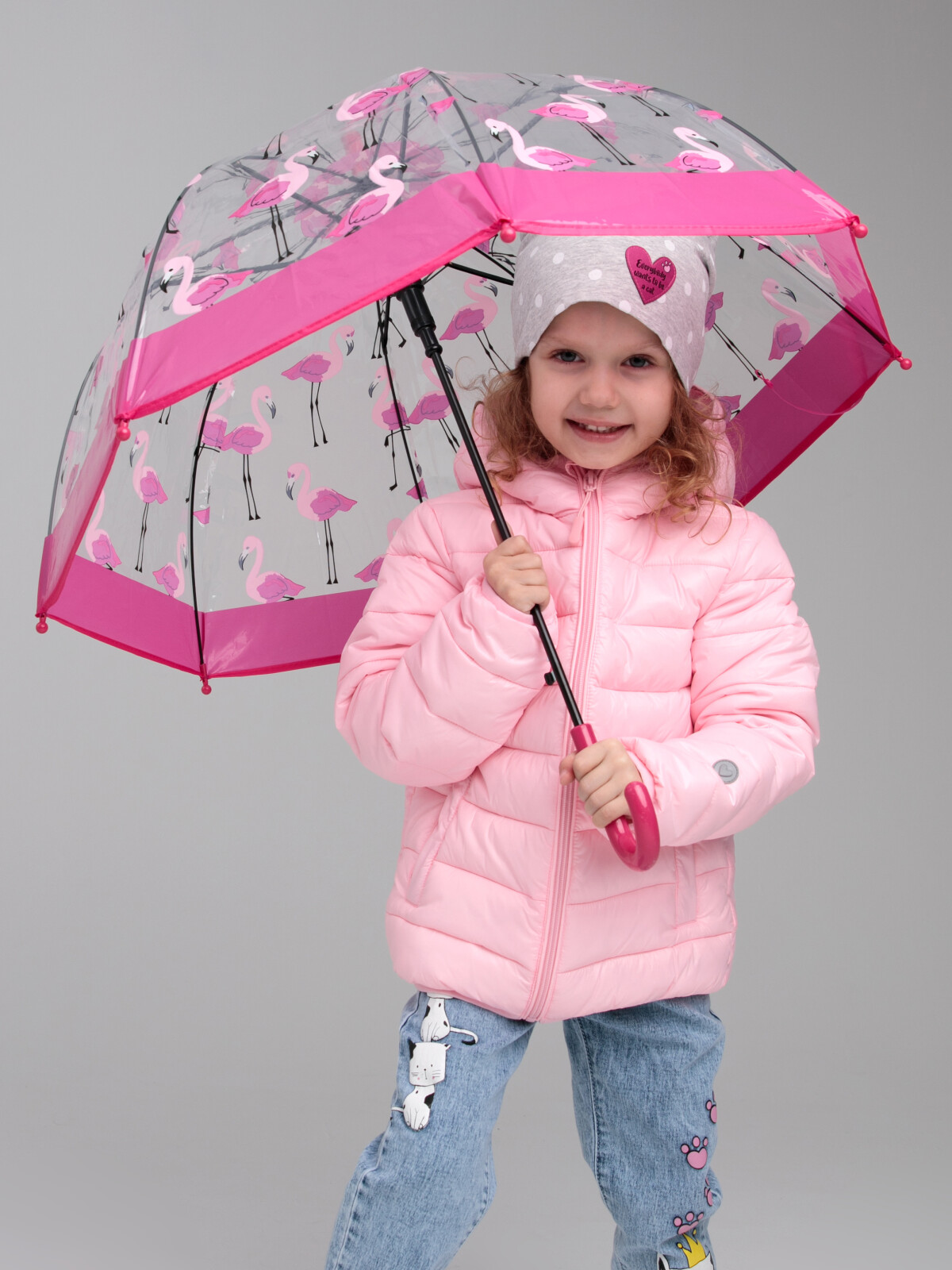 зонт playtoday kids для девочки, фуксия