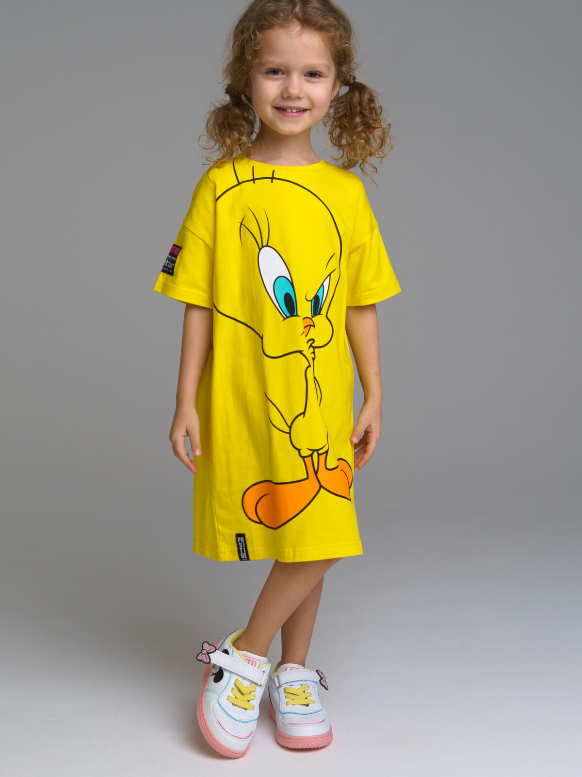 платье playtoday kids для девочки, желтое