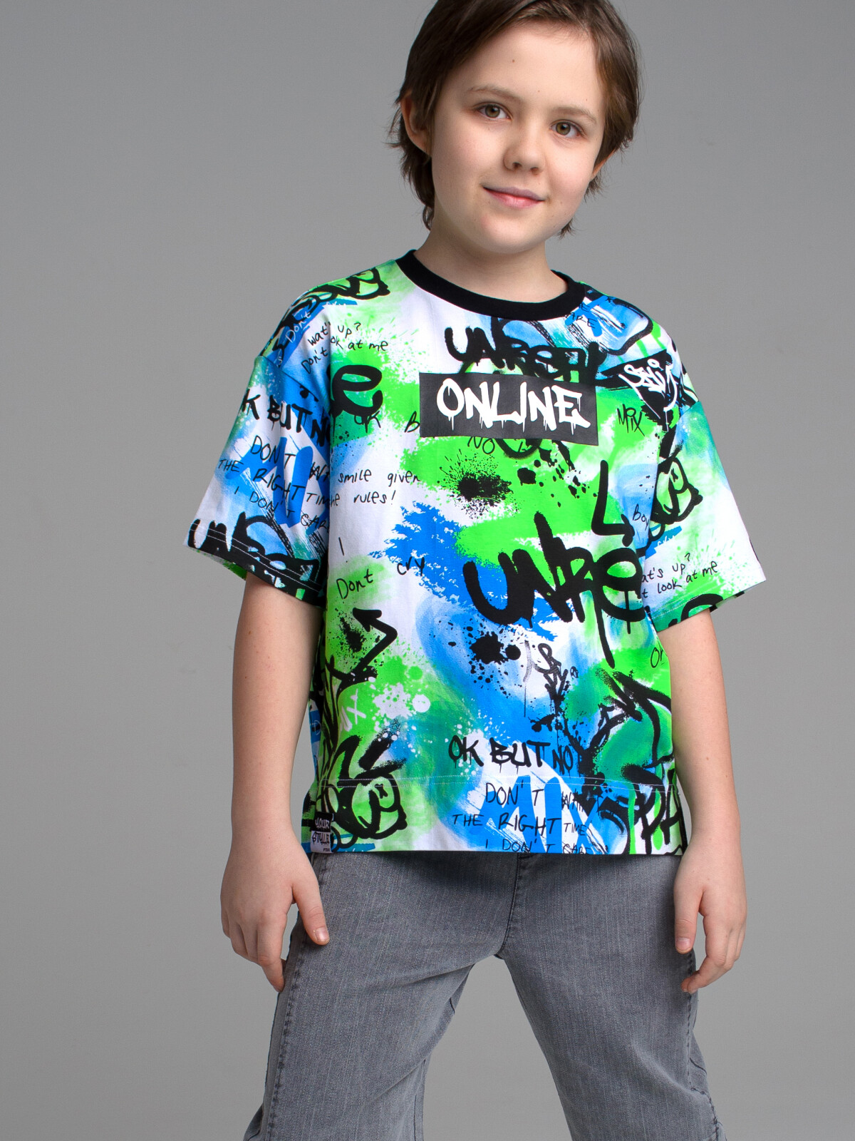 футболка playtoday tween для мальчика, разноцветная