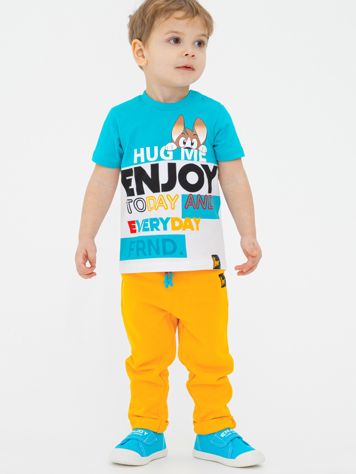 футболка playtoday для мальчика, голубая