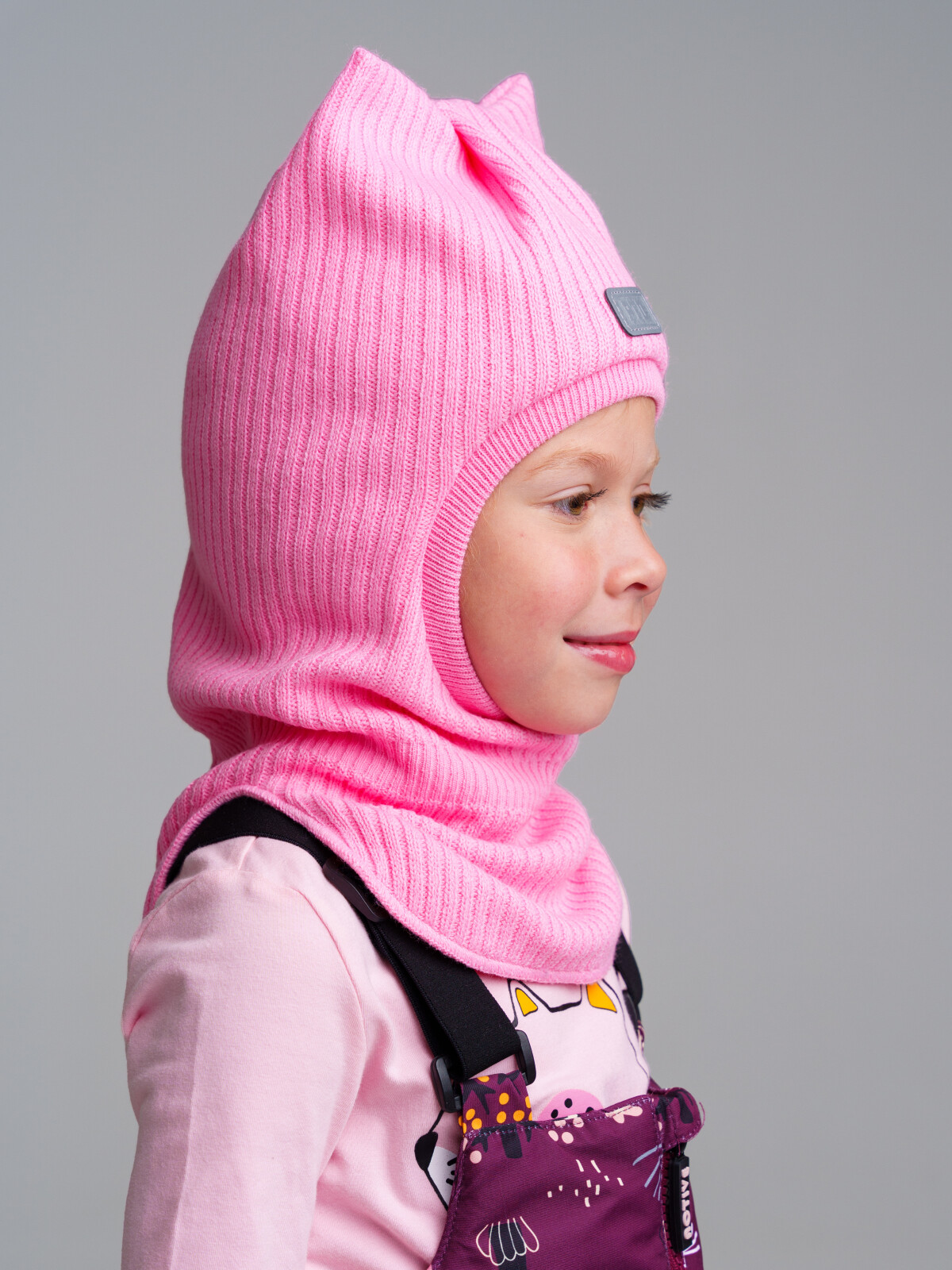 шапка playtoday kids для девочки, розовая