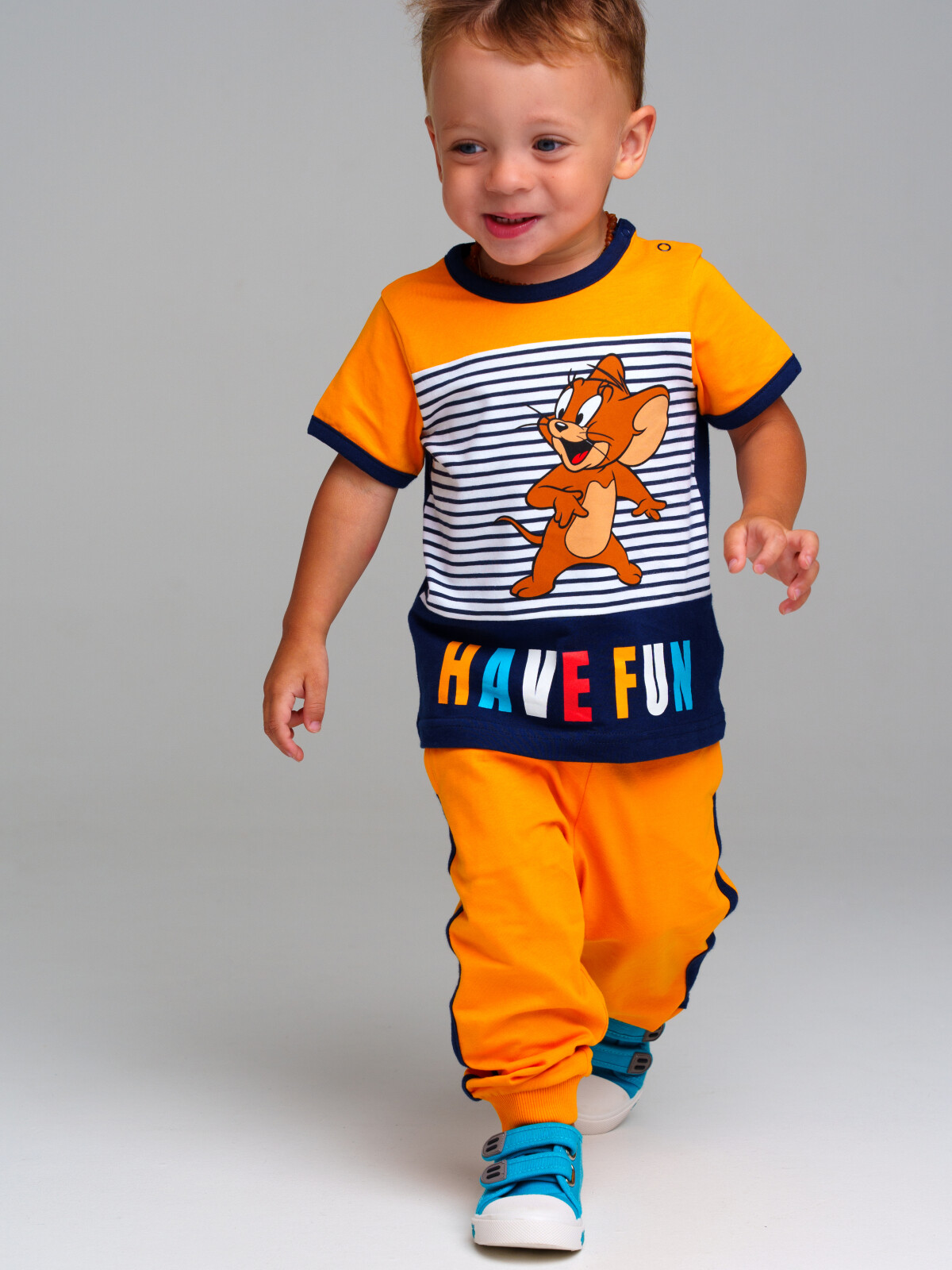 брюки playtoday newborn-baby для мальчика, желтые