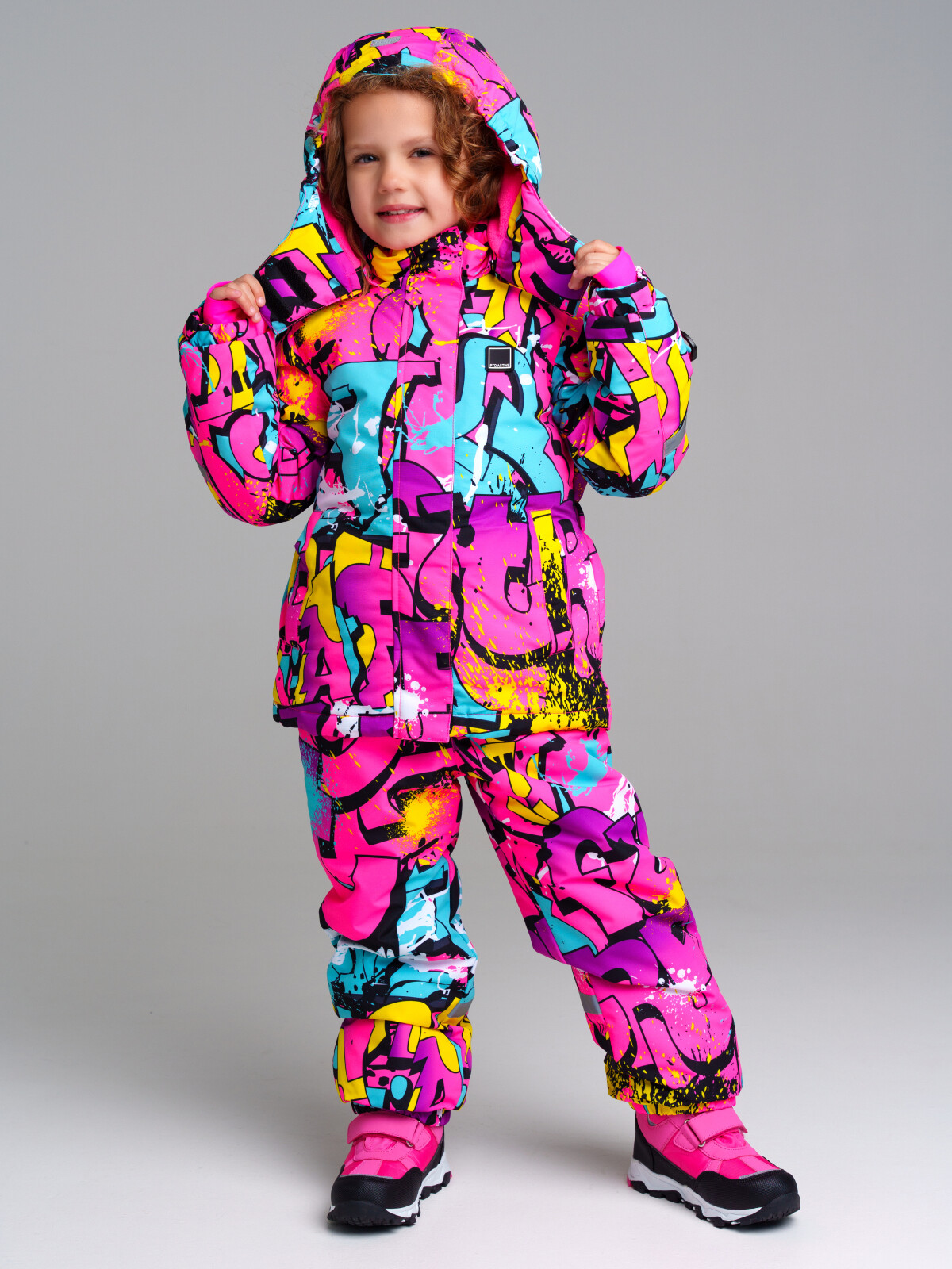 куртка playtoday kids для девочки, разноцветная