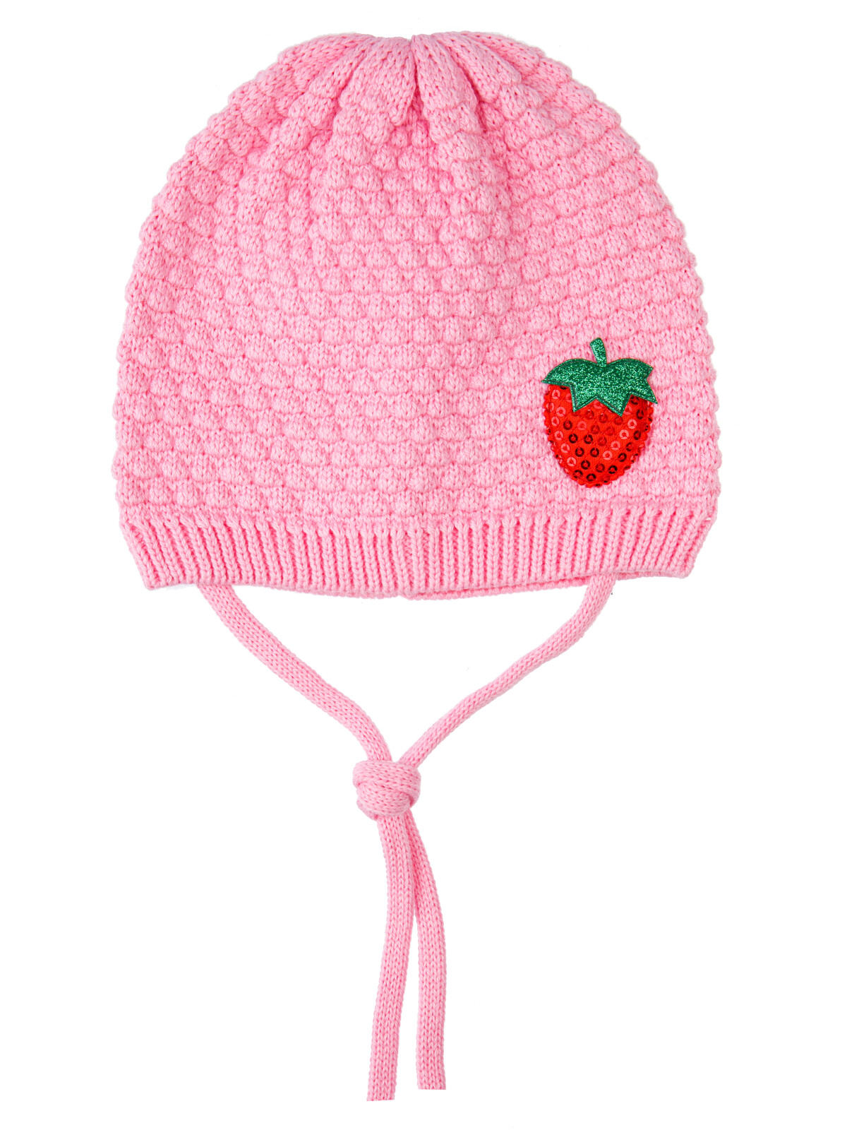 шапка playtoday newborn-baby для девочки, розовая