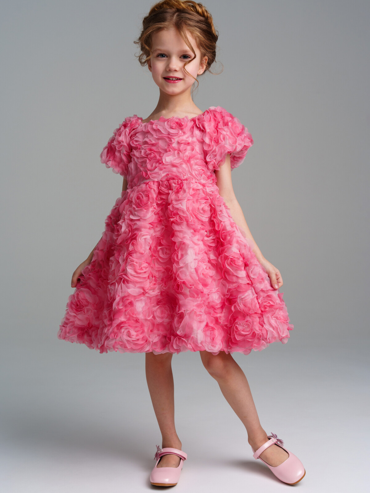 платье playtoday kids для девочки, розовое