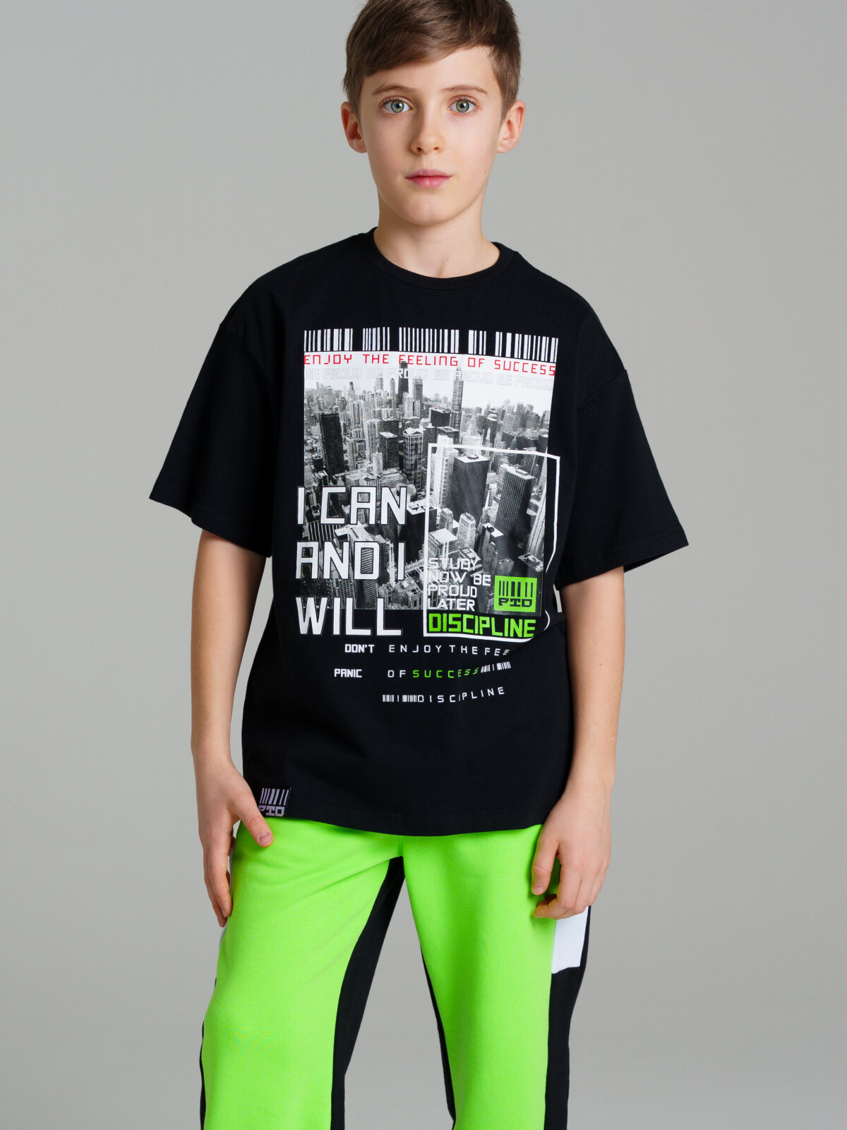 футболка playtoday tween для мальчика, черная