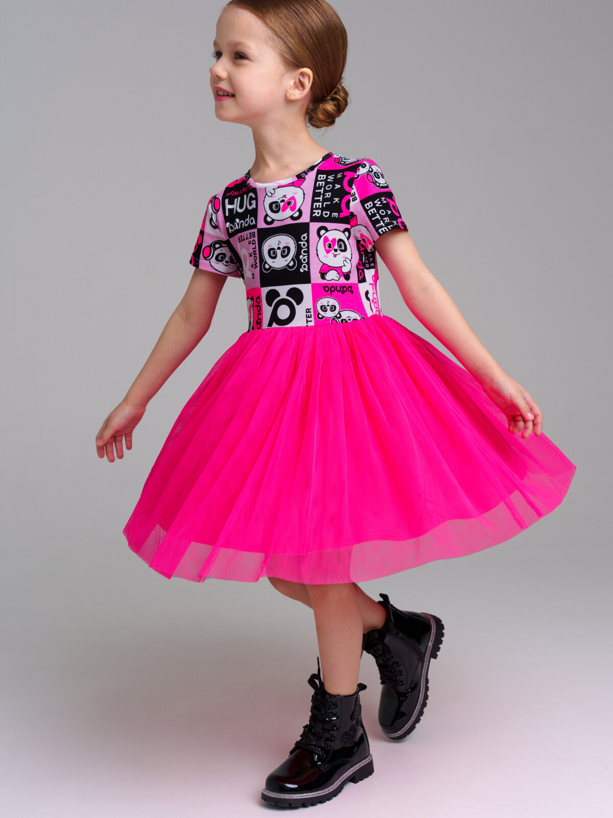 платье playtoday kids для девочки, розовое