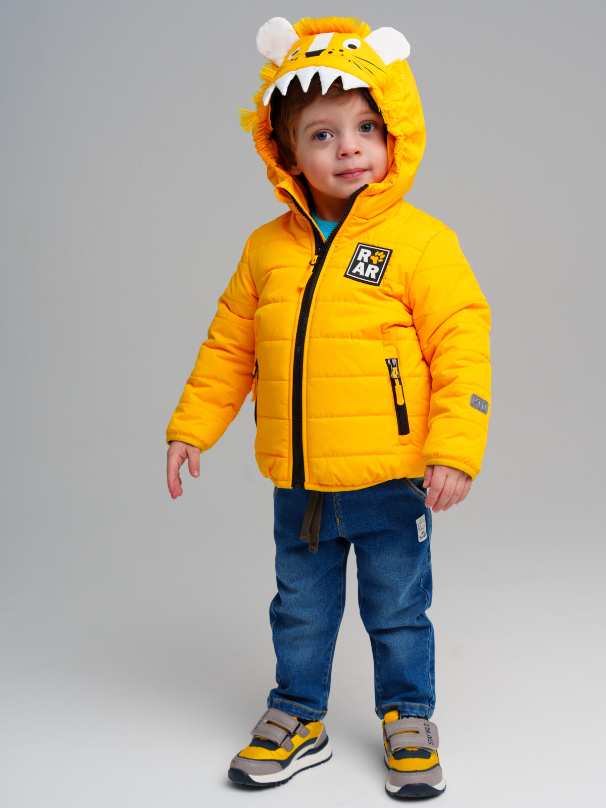 куртка playtoday newborn-baby для мальчика, желтая