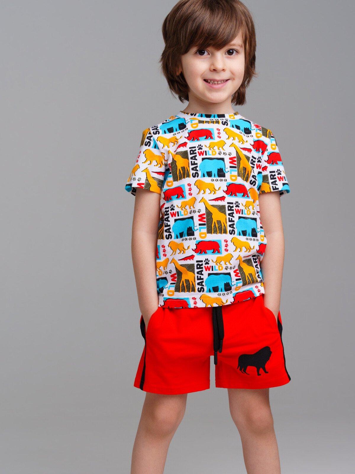 футболка playtoday kids для мальчика, разноцветная