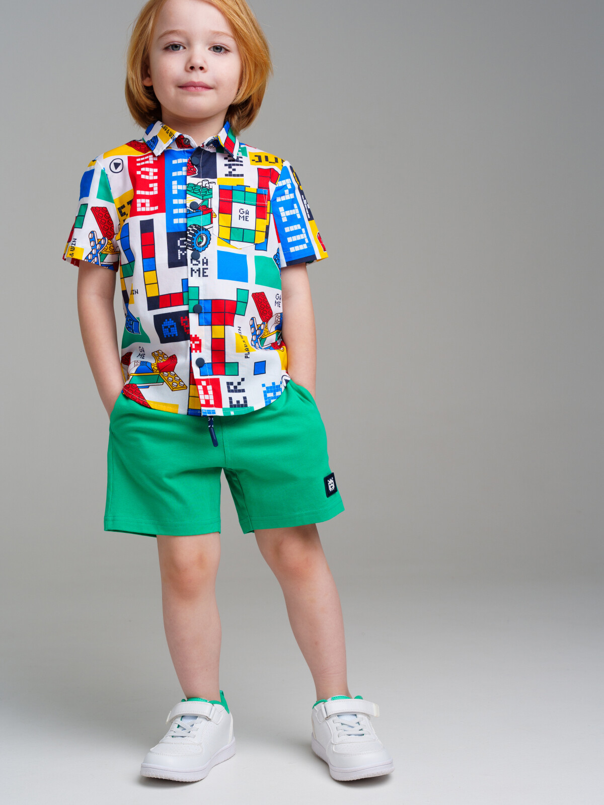 шорты playtoday kids для мальчика, зеленые