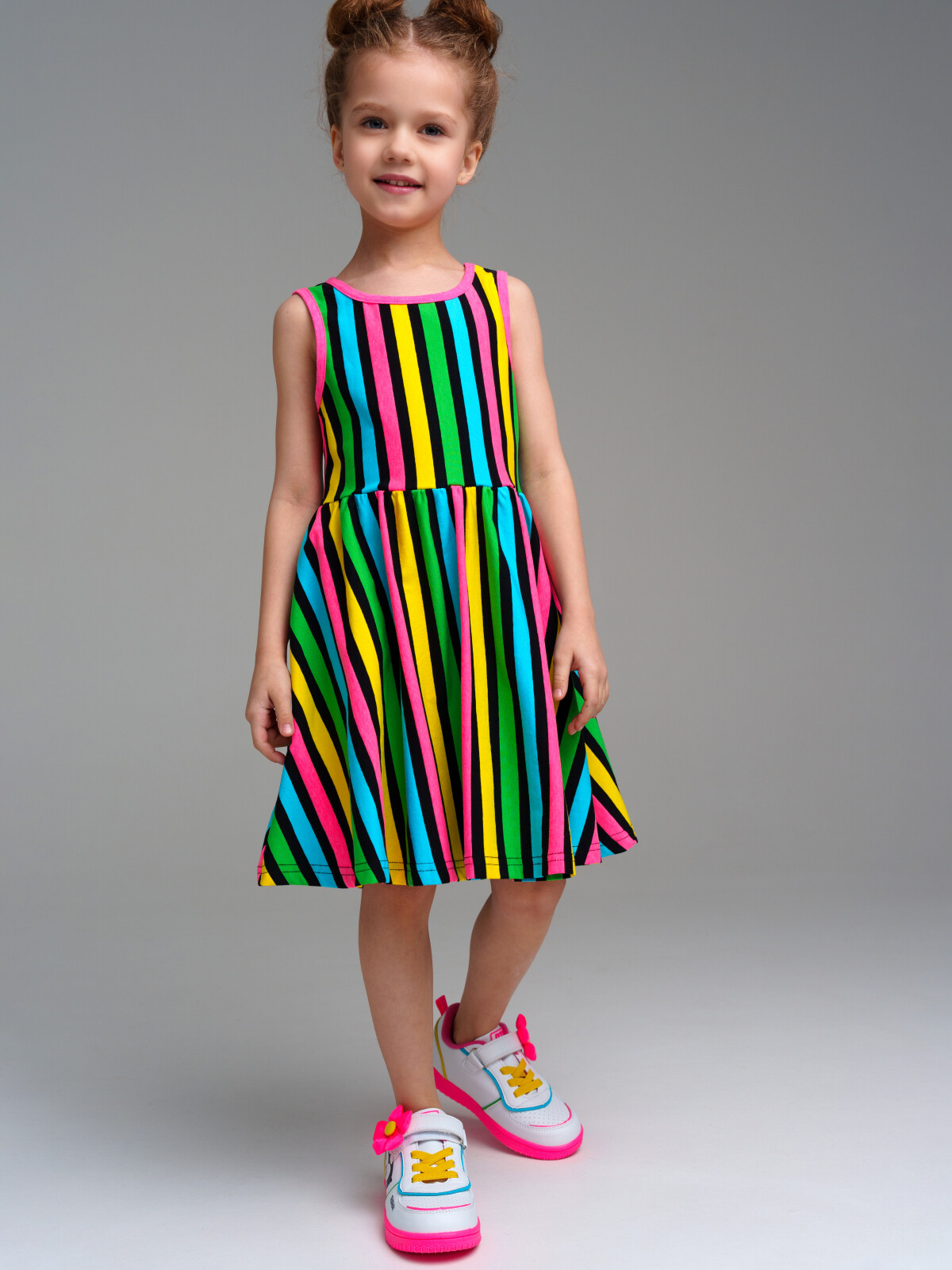 платье playtoday kids для девочки, разноцветное
