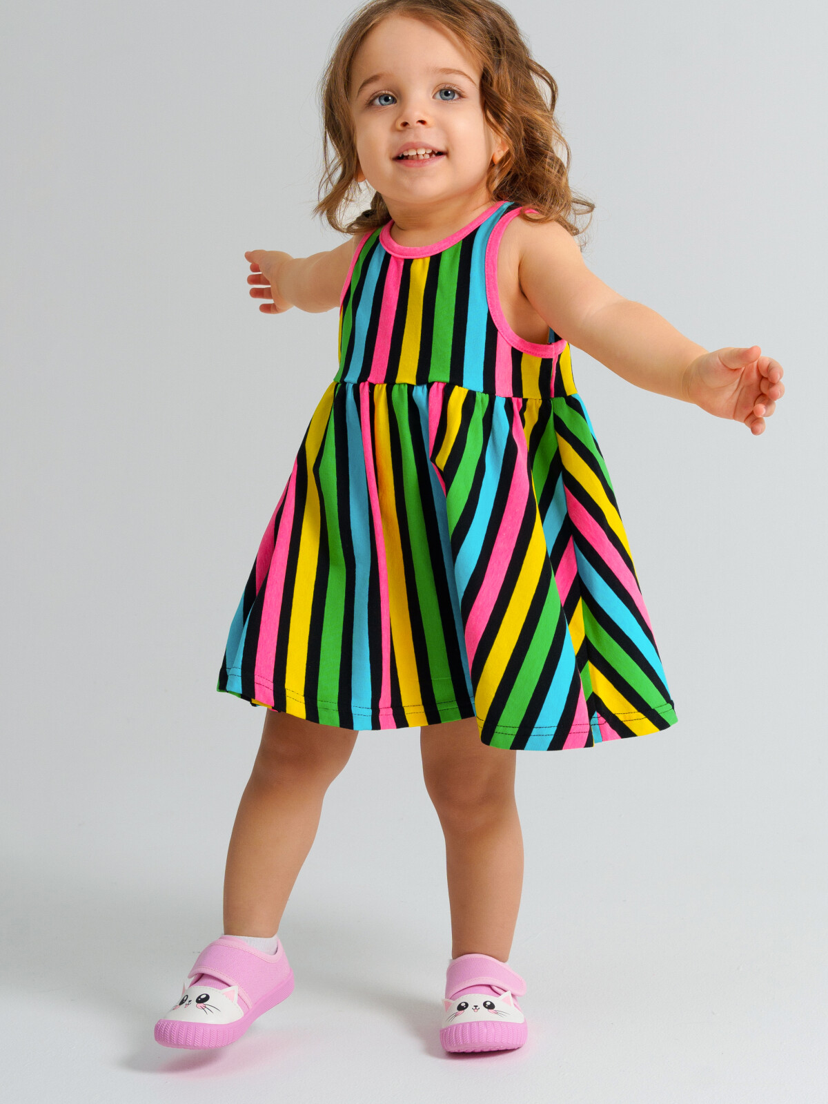 платье playtoday newborn-baby для девочки, разноцветное