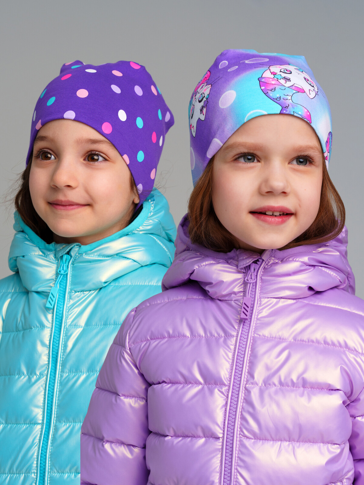 шапка playtoday kids для девочки, разноцветная