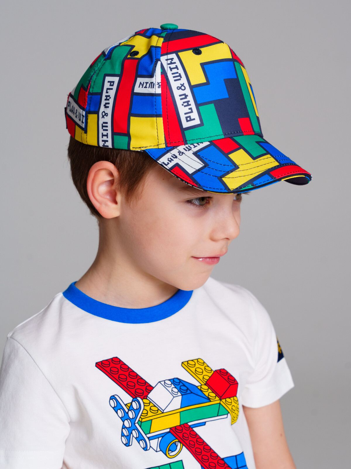 кепка playtoday kids для мальчика, разноцветная