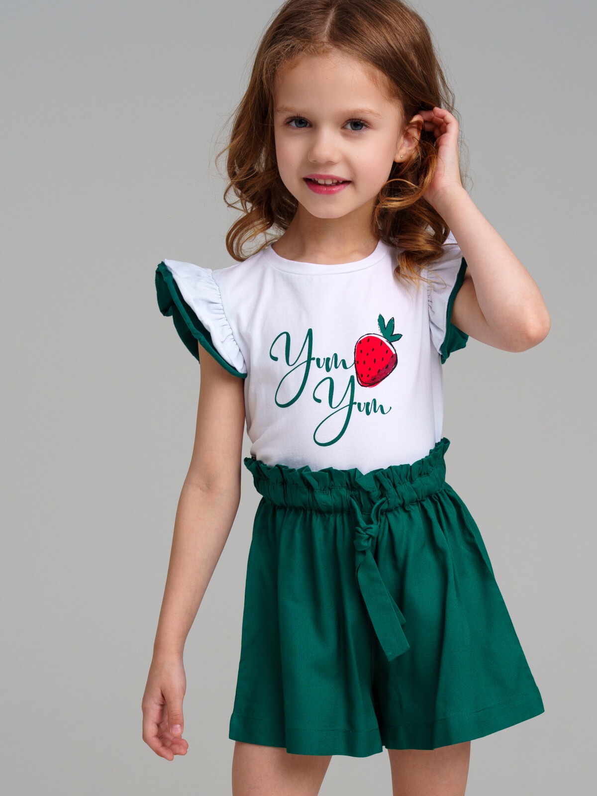 шорты playtoday kids для девочки, зеленые