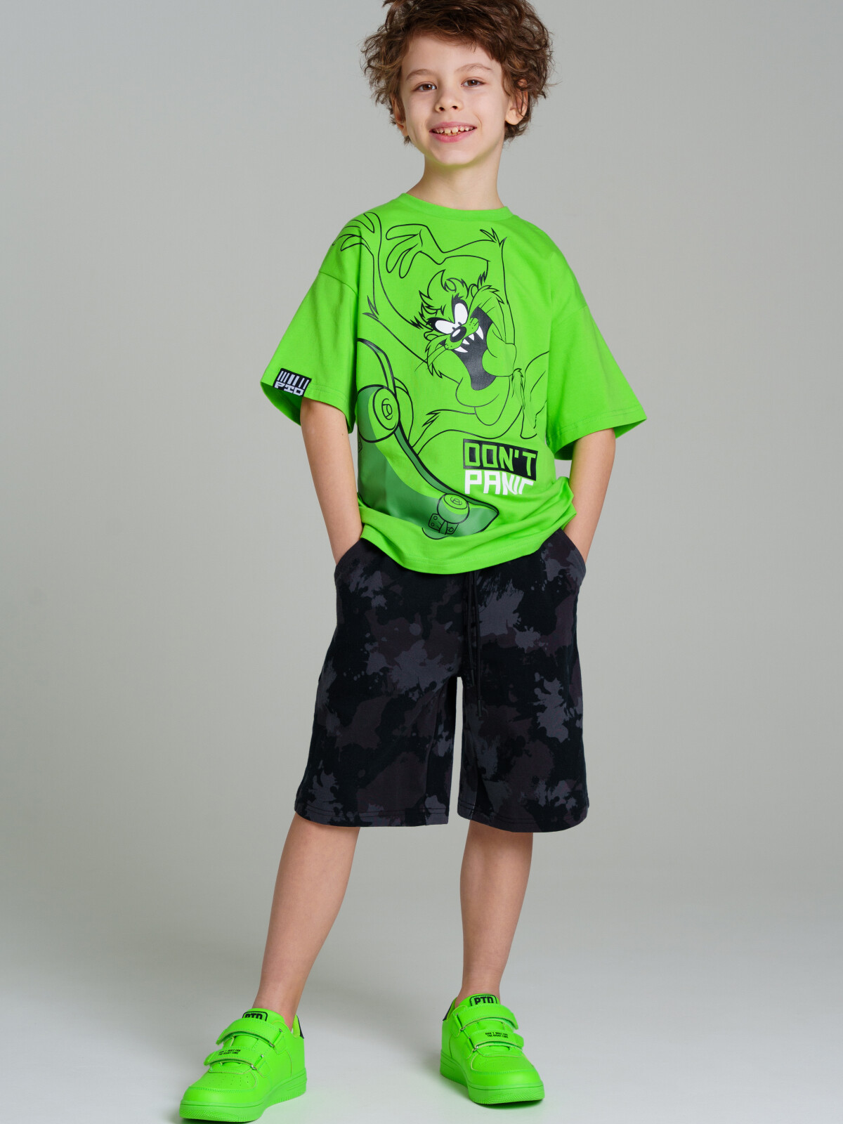 футболка playtoday tween для мальчика, зеленая