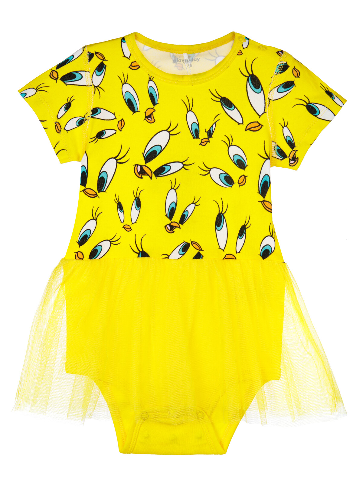 платье playtoday newborn-baby для девочки, желтое