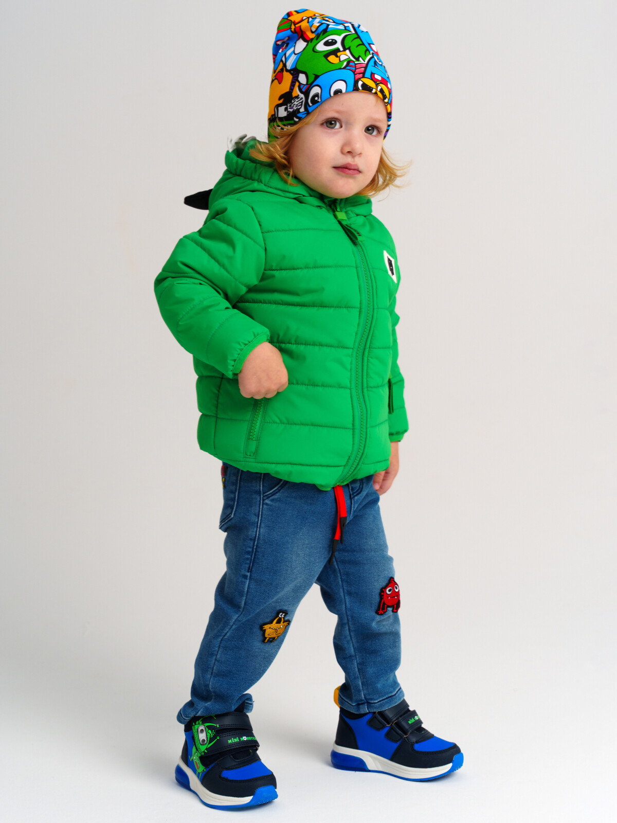 куртка playtoday newborn-baby для мальчика, зеленая