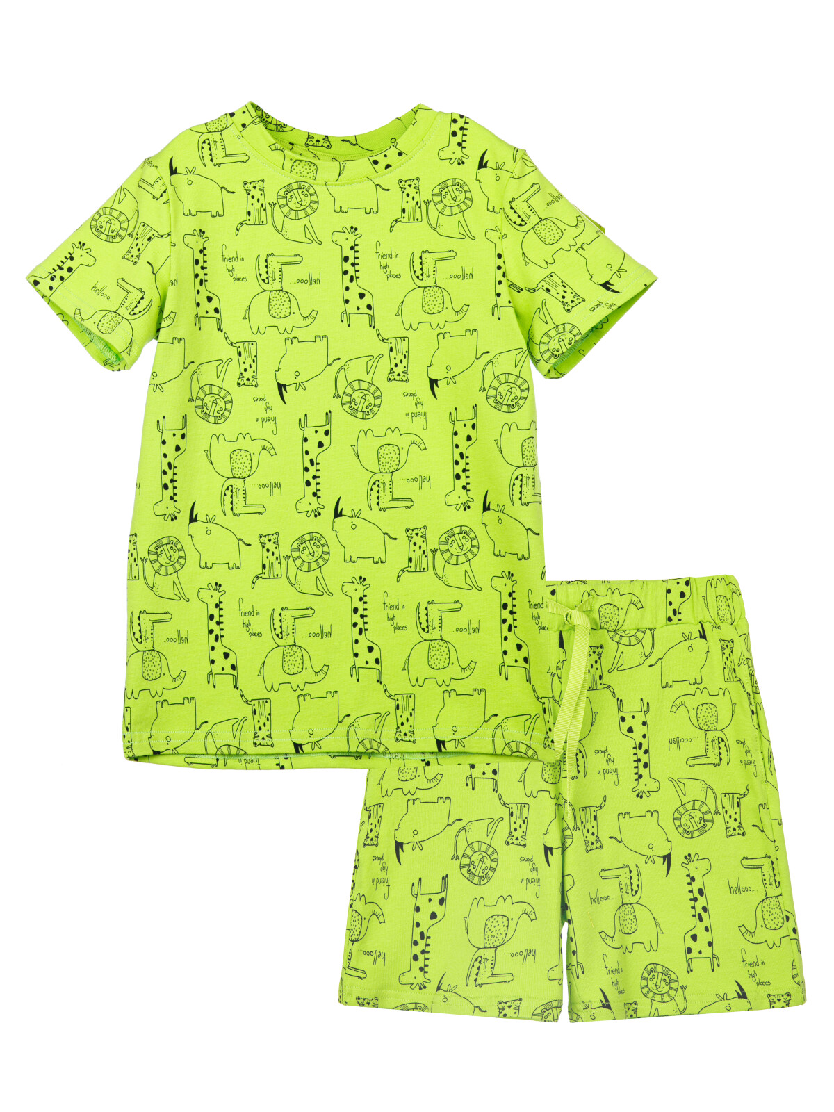 футболка playtoday kids для мальчика, зеленая