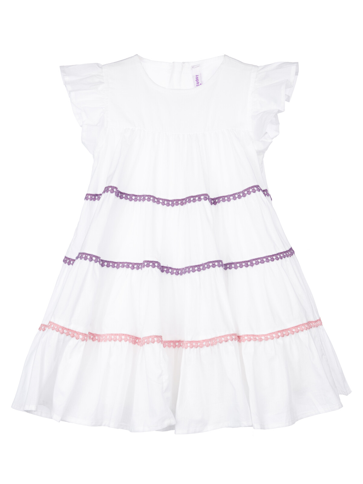 платье playtoday kids для девочки, белое