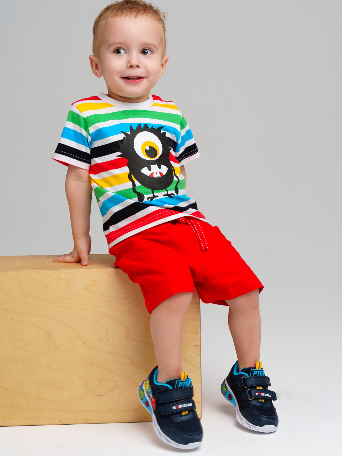 футболка playtoday newborn-baby для мальчика, красная