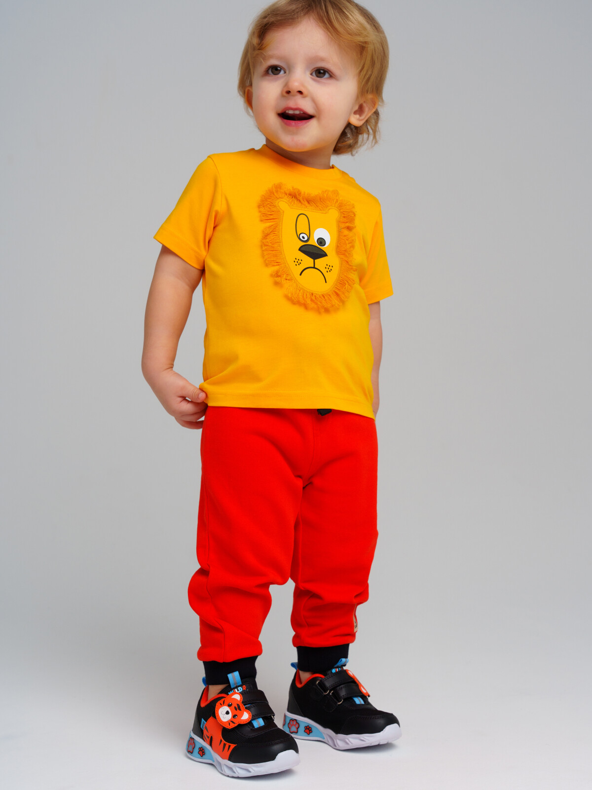брюки playtoday newborn-baby для мальчика, красные