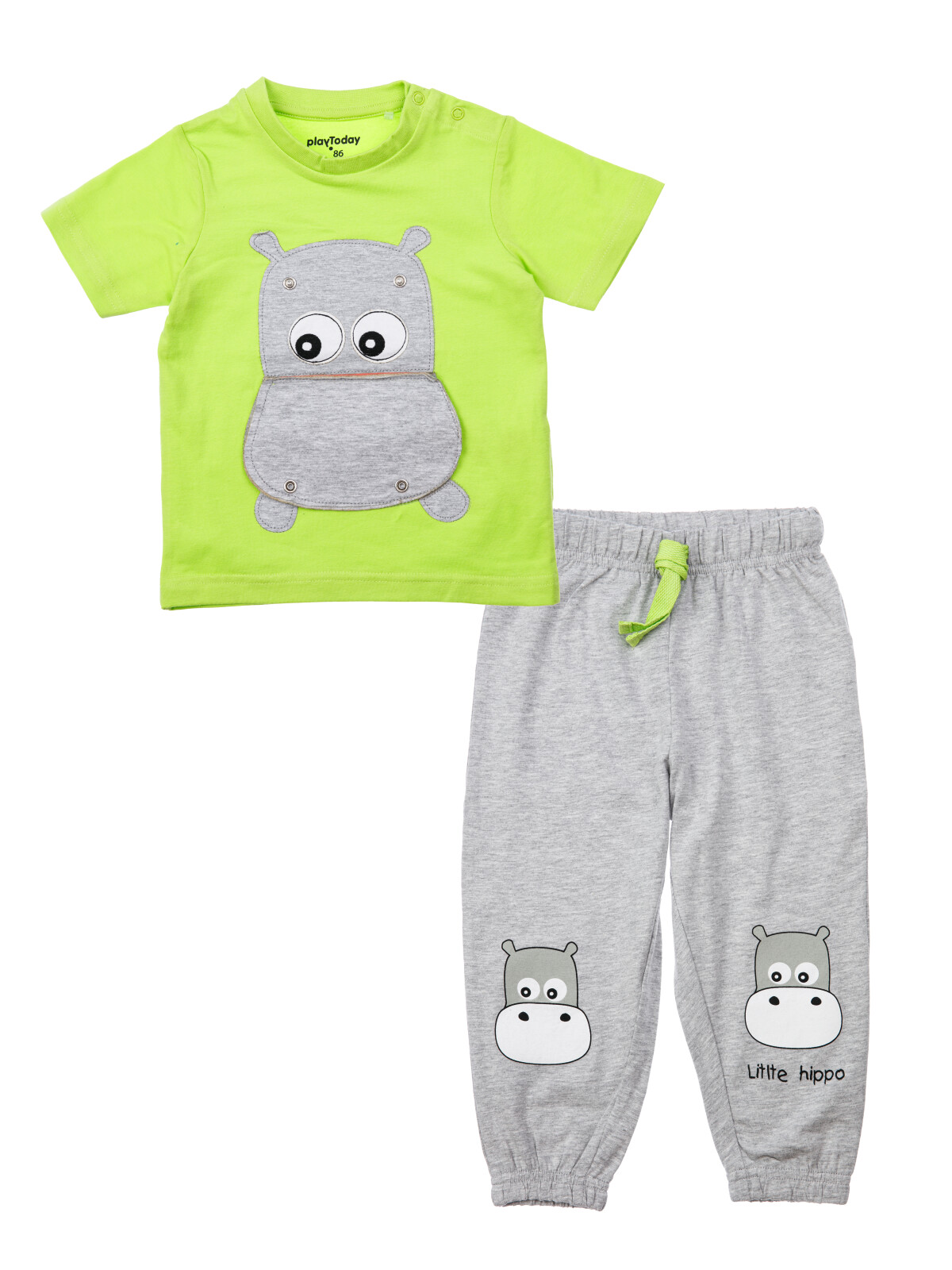 брюки playtoday newborn-baby для мальчика, серые