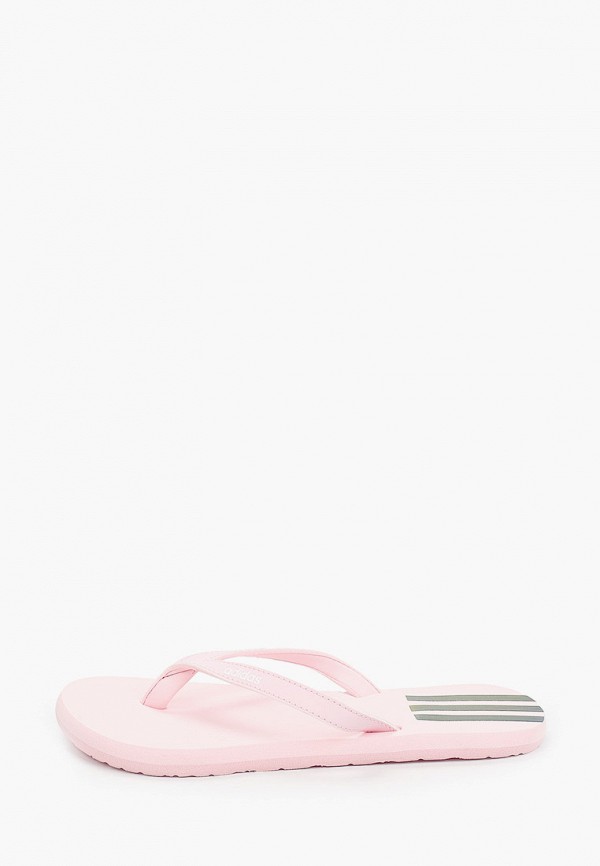 женские сланцы adidas, розовые
