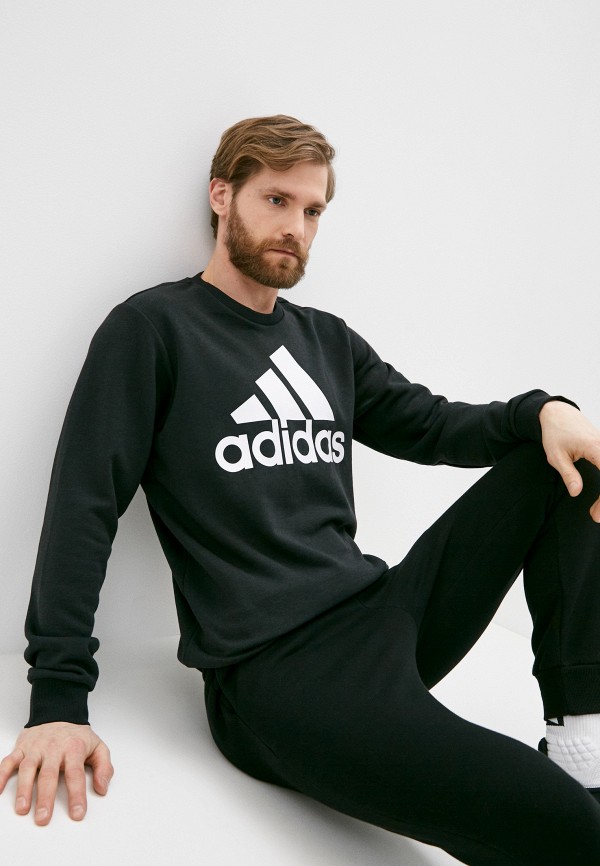 мужской спортивные свитшот adidas, черный