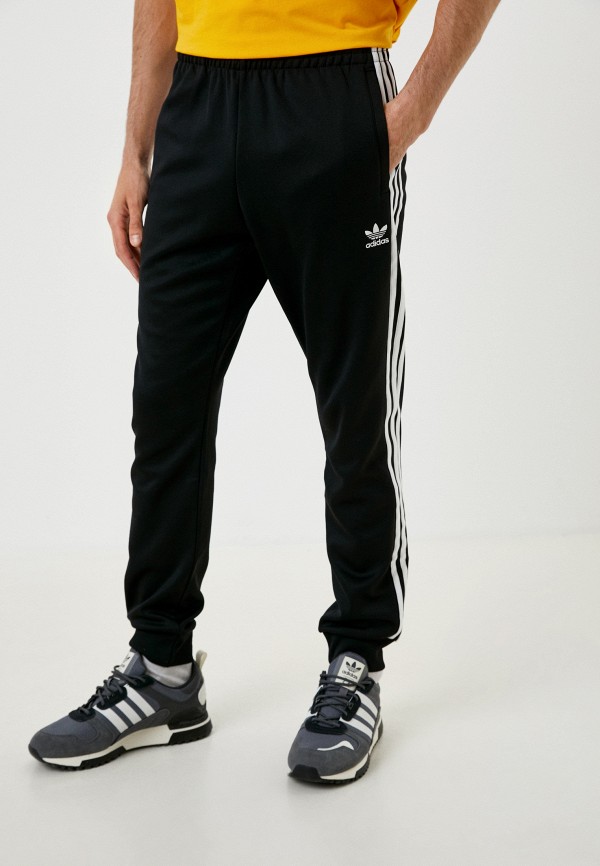 мужские спортивные спортивные брюки adidas, черные