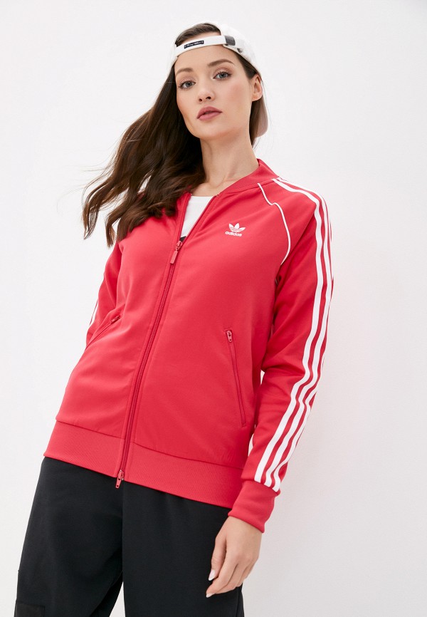 женская спортивные олимпийка adidas, розовая