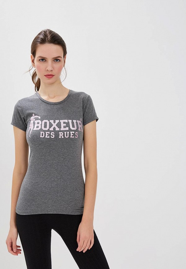 женская футболка boxeur des rues, серая