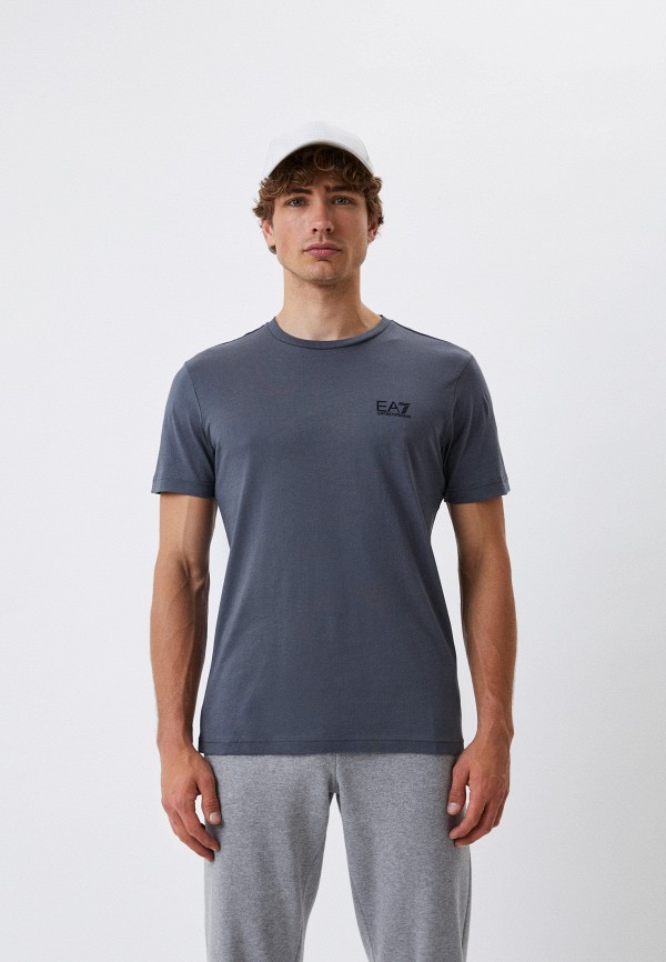 мужская футболка с коротким рукавом ea7, серая