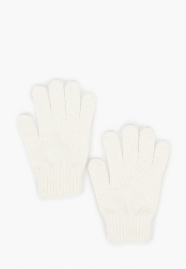женские текстильные перчатки ferz, белые
